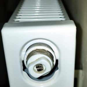 The air bleed port on a radiator